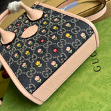 Back view of statement elevated women's handbag – women's designer-style accessory