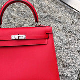 Close-up detail of streamlined bag design