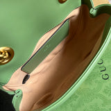 Side view of elegant structured handbag