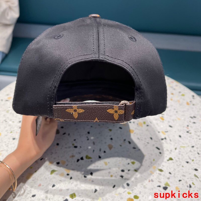 Close-up detail view of Louis Vuitton unisex cap