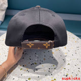 Close-up detail view of Louis Vuitton unisex cap