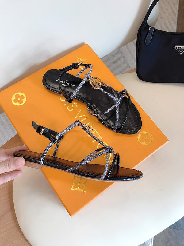 Louis Vuitton luxury shoes detail shot