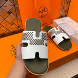 Hermes shoes Style 030 - logo and branding close-up