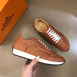 Hermes shoes Style 151 - front view, iconic logo design