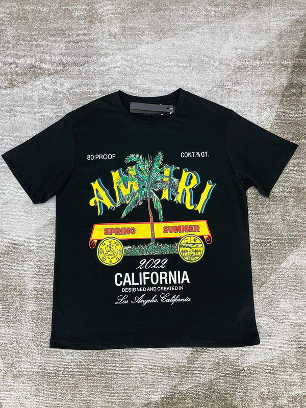 Close-up of Amiri t-shirt craftsmanship
