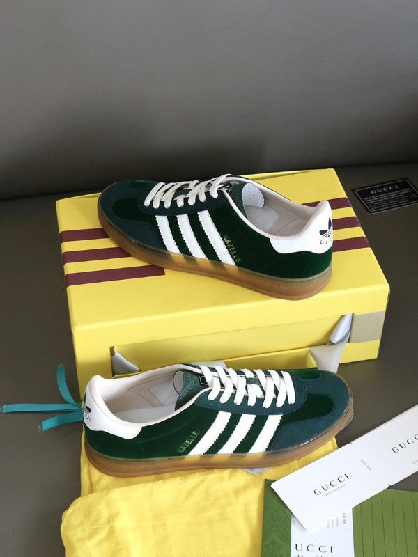 Gucci sneakers detailed view showing premium designer craftsmanship