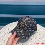 Close-up detail view of Louis Vuitton unisex cap