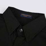 Back view of Louis Vuitton luxury clothing with logo-detail design
