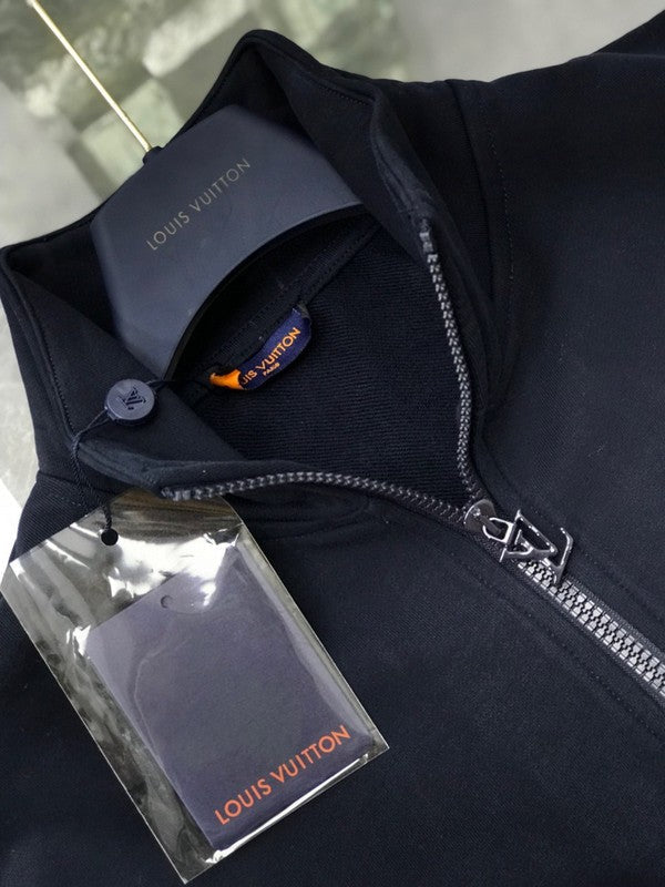 Full styled look of Louis Vuitton luxury clothing with streetwear-inspired cut