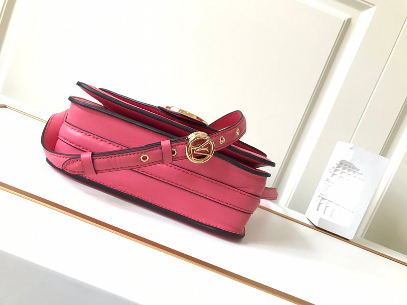 Back view of modern statement women's handbag – women's statement bag