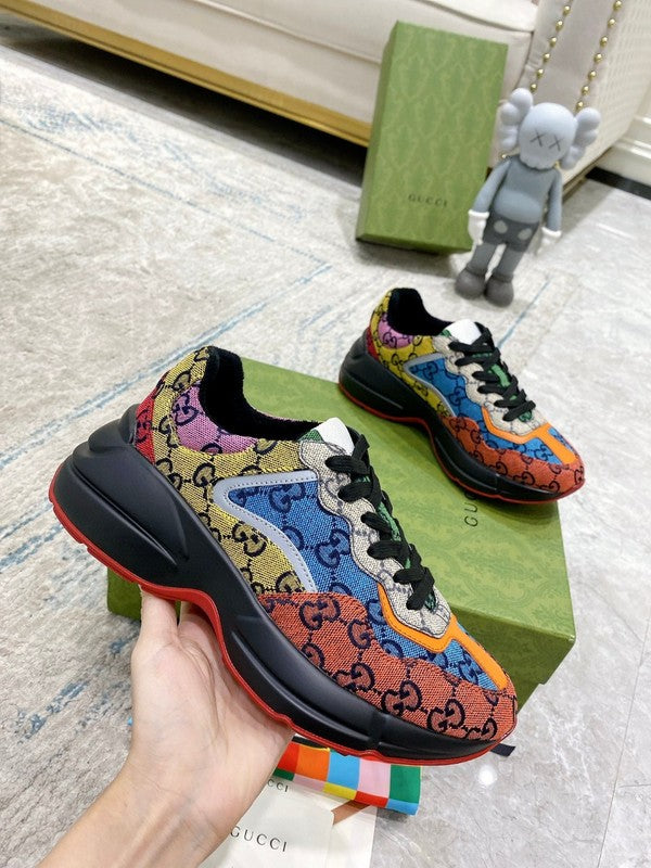 Gucci clean off-white luxury sneakers view 6 chunky sole construction