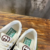 Gucci sneakers detailed view showing premium designer craftsmanship