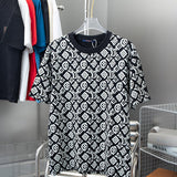 Back view of Louis Vuitton cotton t-shirt with monogram-inspired silhouette