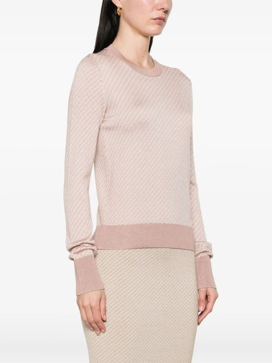 Close-up of Fendi sweaters & pullovers hardware and fine stitching