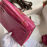 Close-up detail of sophisticated bag design