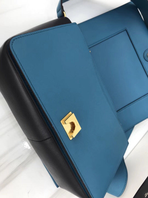 Back view of chic structured women's handbag – women's designer-style accessory