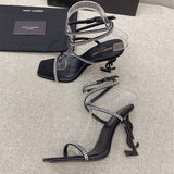 Three-quarter angle view of Saint Laurent luxury piece style No.077