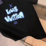 Front view of Louis Vuitton cotton t-shirt with label-forward styling