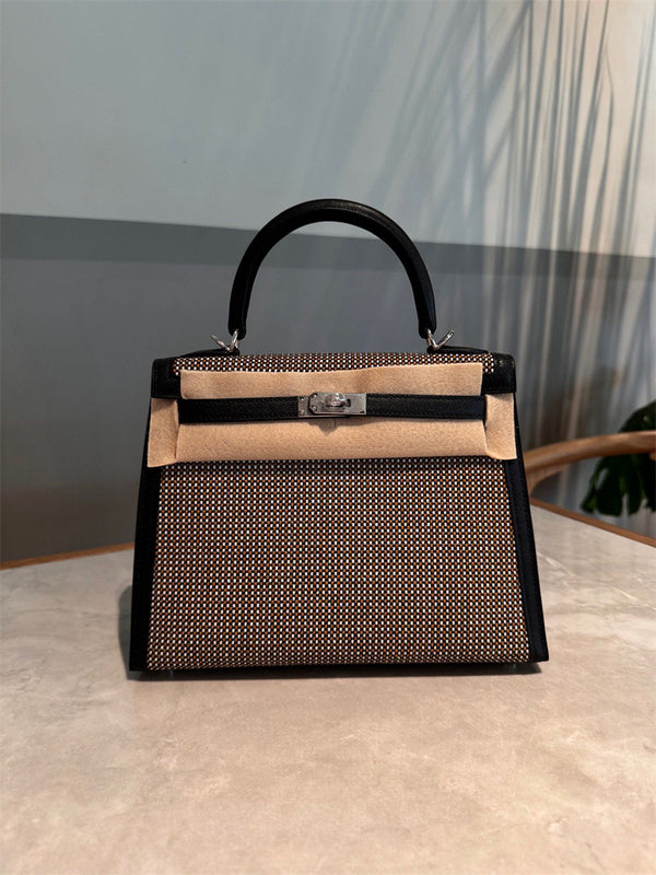 Close-up detail of refined bag design