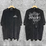 Amiri luxury t-shirt detail shot