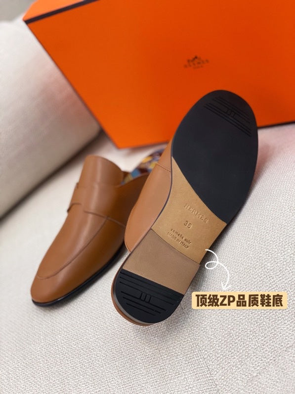 Hermes shoes Style 379 - close-up of sleek modern silhouette