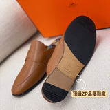 Hermès Tan Ankle Boots - Angled View