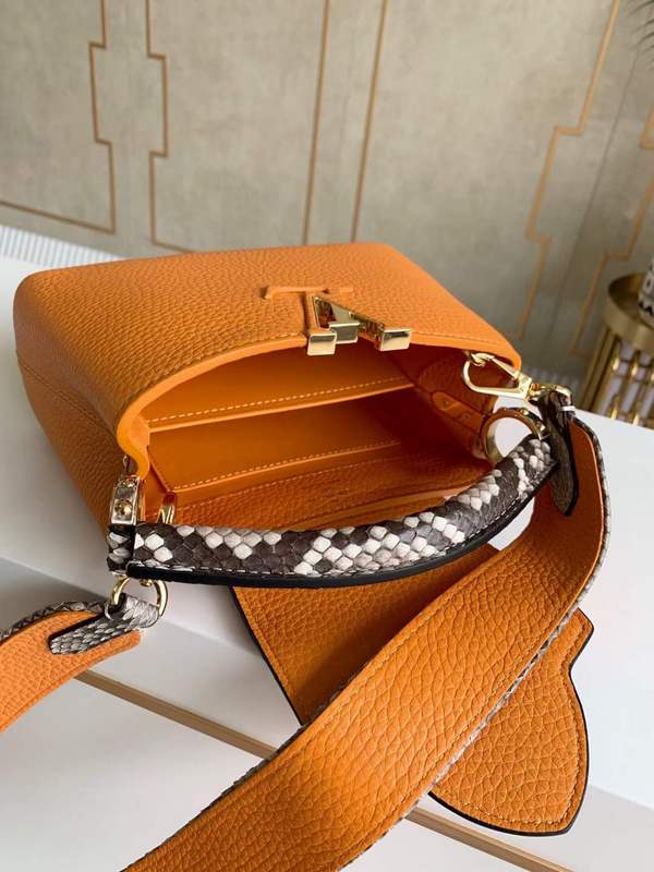 Front view of modern refined women's handbag – women's designer-style accessory