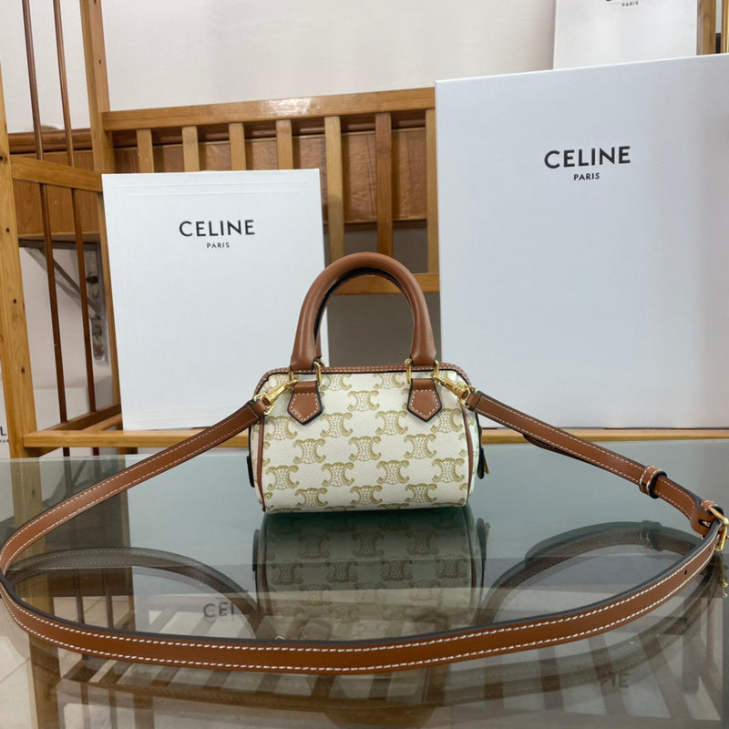 Side profile of premium structured women's handbag – women's designer-style accessory