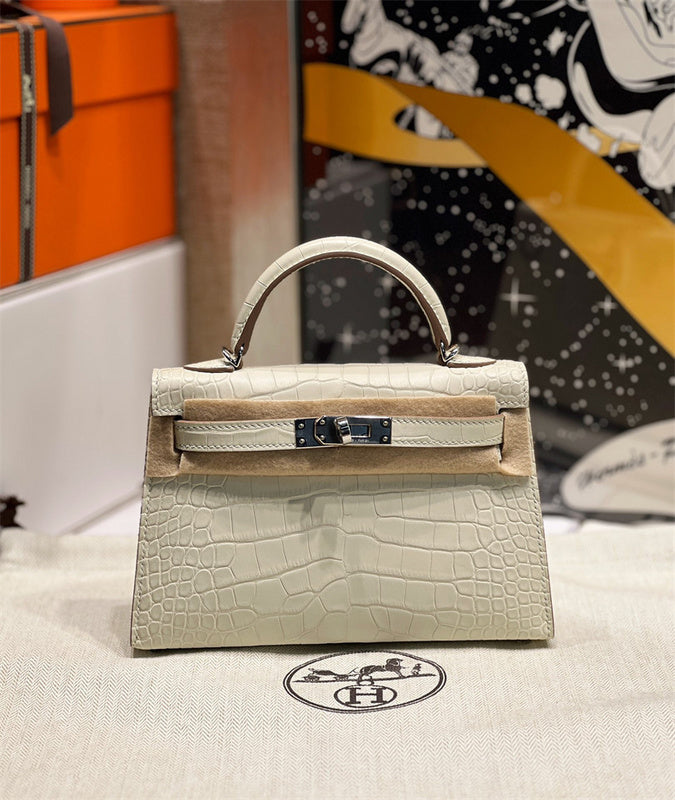Modern bag shown from front angle