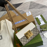 Back view of refined structured women's handbag – women's luxury handbag