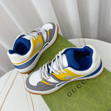 Gucci fresh white-and-black luxury sneakers view 7 signature lace-up style