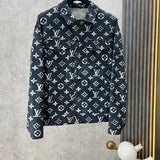 Front view of Louis Vuitton luxury clothing with runway-inspired design
