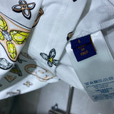 Front view of Louis Vuitton cotton t-shirt with runway-inspired design