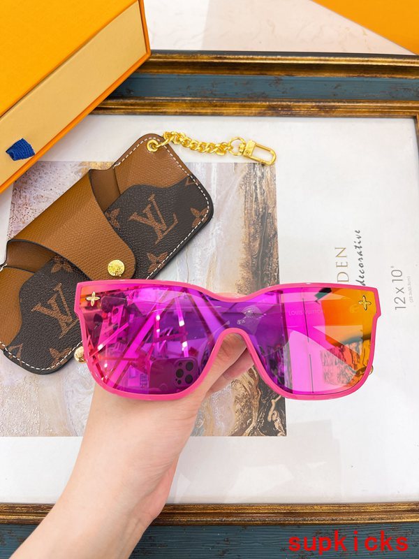 Side view of Louis Vuitton unisex sunglasses
