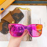 Side view of Louis Vuitton unisex sunglasses