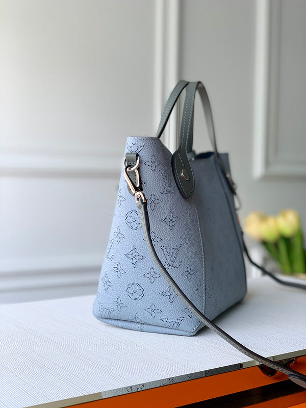 Back view of statement elevated women's handbag – women's designer-style accessory