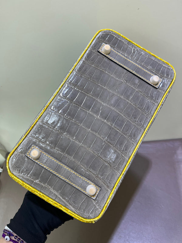Close-up detail of clean-lined bag design