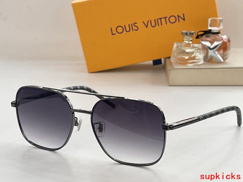 Lifestyle view of Louis Vuitton unisex sunglasses