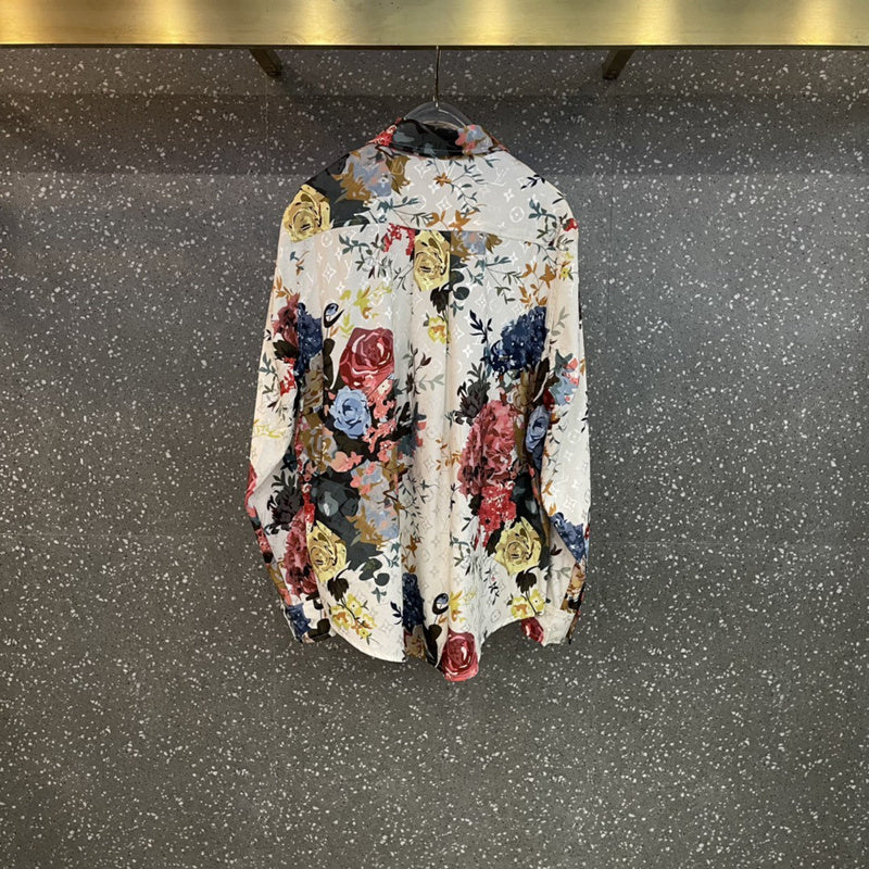 Side profile of Louis Vuitton luxury clothing with contemporary cut