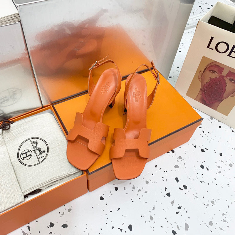 Hermes sandals Style 146 - close-up of premium leather craftsmanship