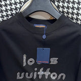 Flat lay presentation of Louis Vuitton cotton t-shirt with tailored silhouette