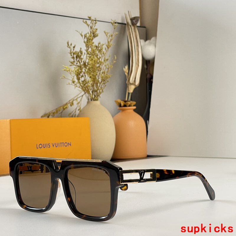 Angled view of Louis Vuitton unisex sunglasses