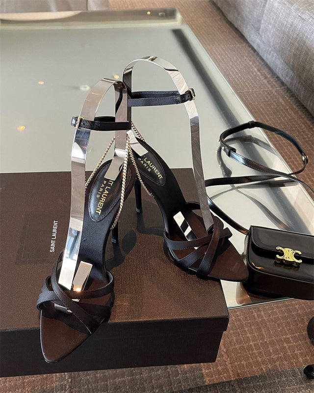 Saint Laurent luxury shoes close-up — premium authentic designer style