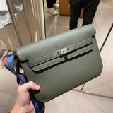  contemporary crossbody bag detail view showing craftsmanship