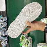Nike soft grey luxury sneakers view 6 premium leather build