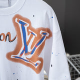 Full styled look of Louis Vuitton cotton t-shirt with tailored silhouette