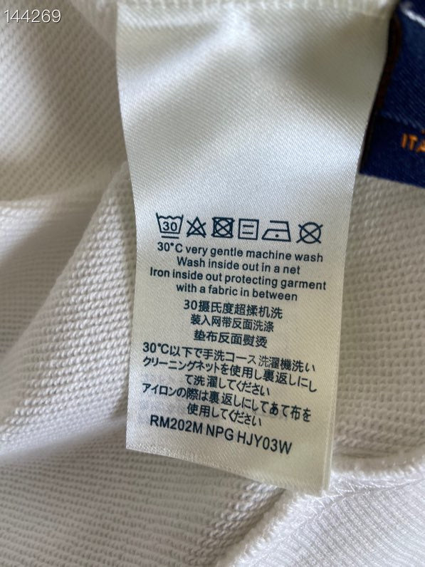 Back view of Louis Vuitton luxury clothing with everyday silhouette