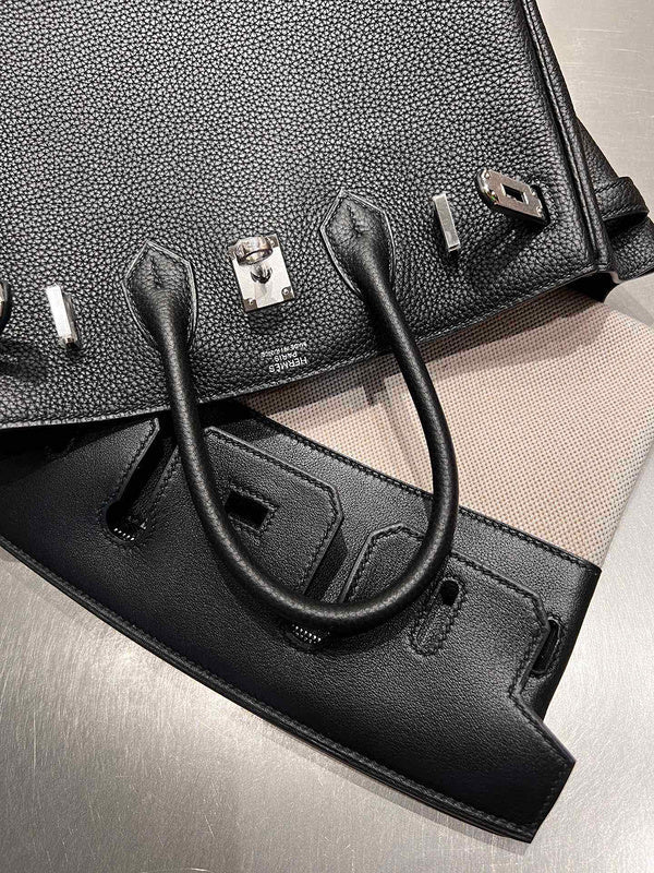 Side view of everyday-ready structured handbag