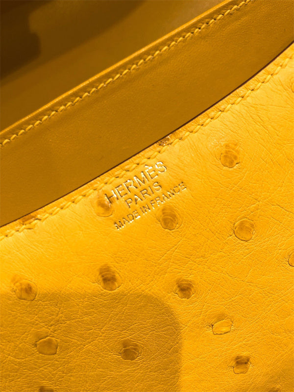 Side view of timeless structured handbag