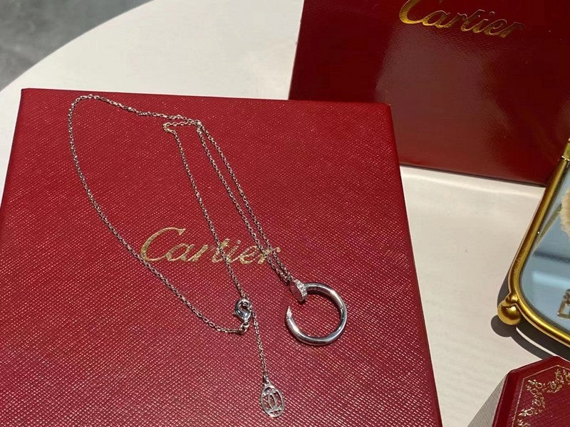 Close-up detail view of Cartier unisex jewelry piece